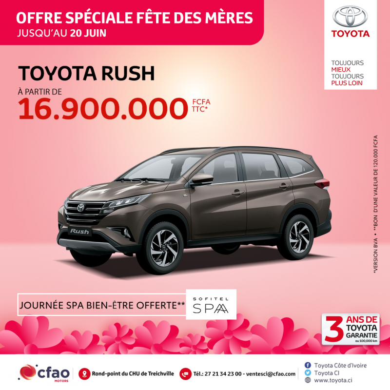 Offre spéciale fête des mères - Toyota