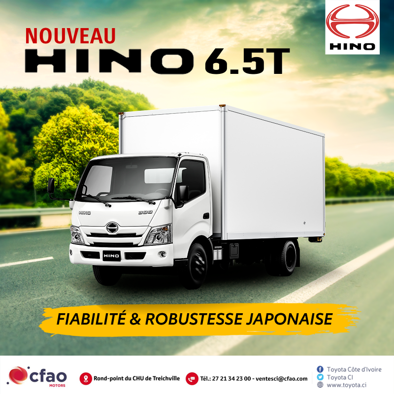 Nouveau HINO 300 xzu Series 6,5 Tonnes