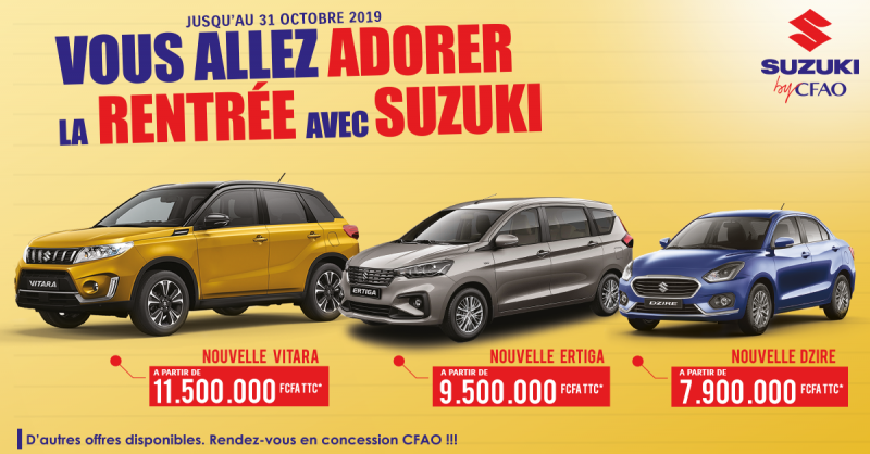 Vous allez adorer la rentrée avec Suzuki