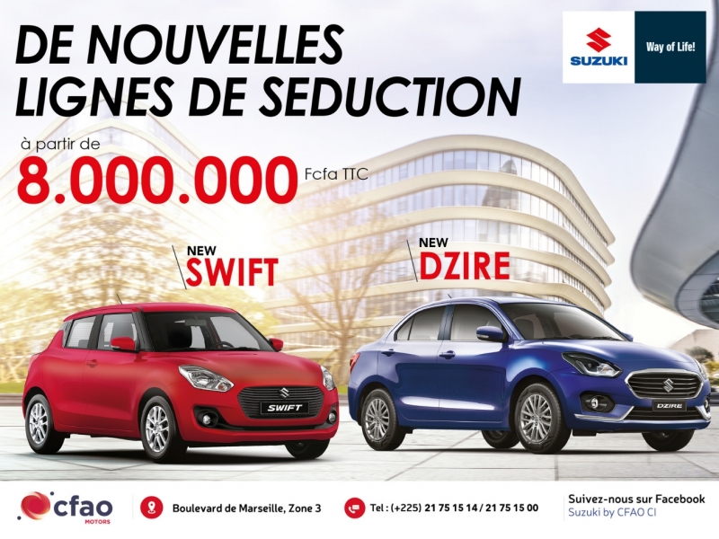 Nouveau Swift et Dzire: Plus modernes que jamais